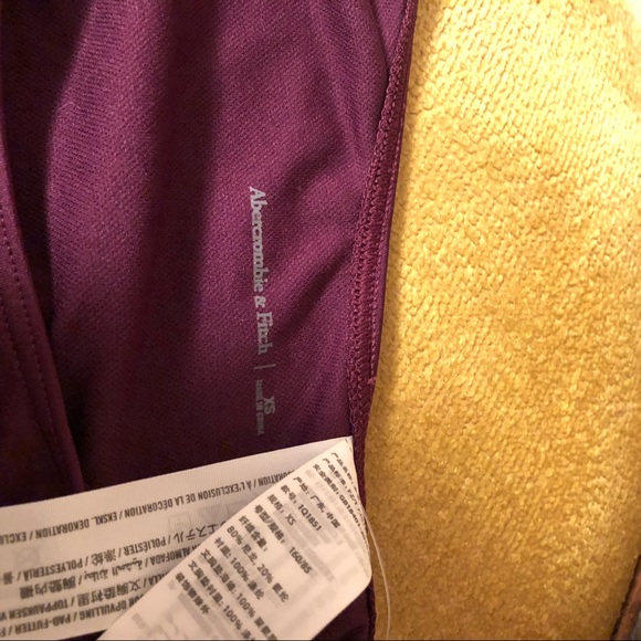 NWT Abercrombie and Fitch classic coverage burgundy swimsuit - Picture 11 of 12